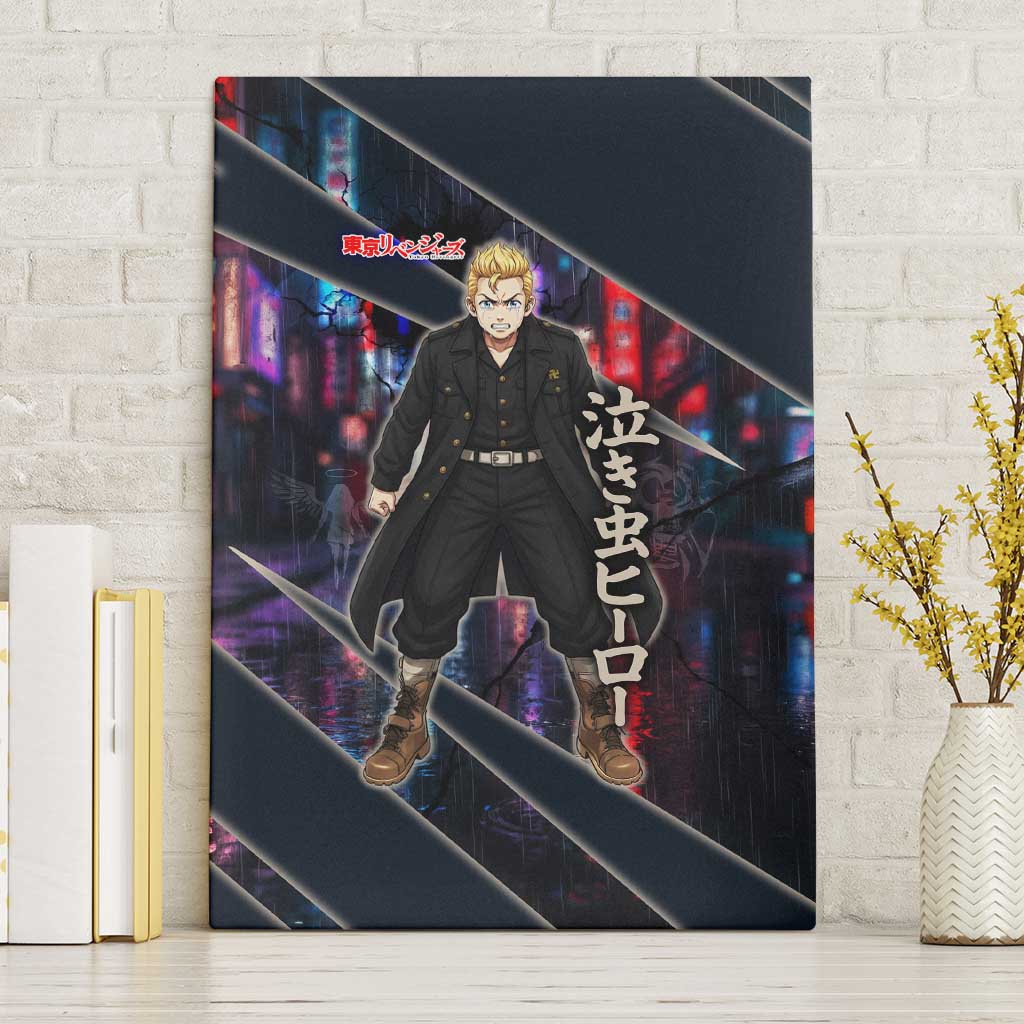 Hanagaki Takemichi Naoto Canvas Wall Art Neon Time-Travel Urban Art Style