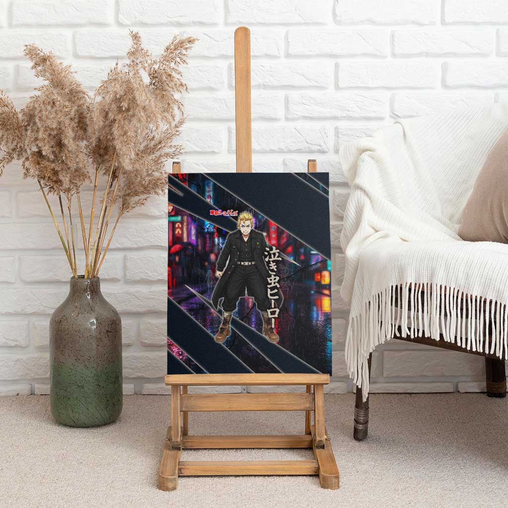 Hanagaki Takemichi Naoto Canvas Wall Art Neon Time-Travel Urban Art Style