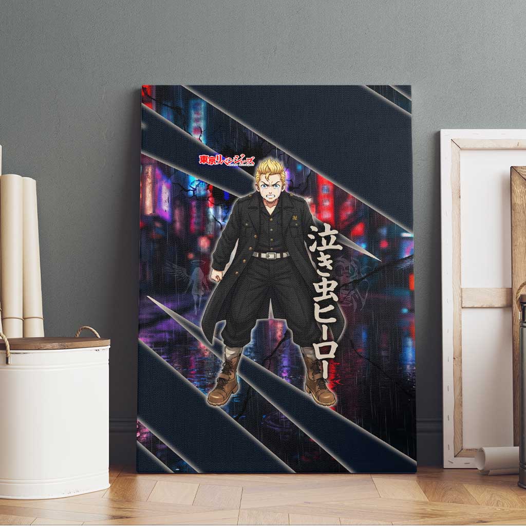 Hanagaki Takemichi Naoto Canvas Wall Art Neon Time-Travel Urban Art Style