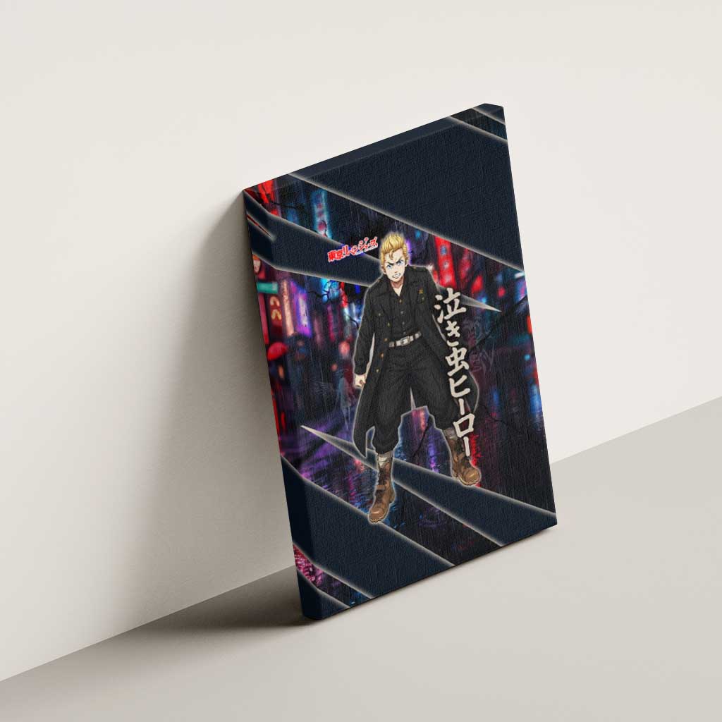 Hanagaki Takemichi Naoto Canvas Wall Art Neon Time-Travel Urban Art Style