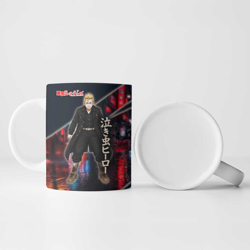 Hanagaki Takemichi Naoto Ceramic Mug Neon Time-Travel Urban Art Style