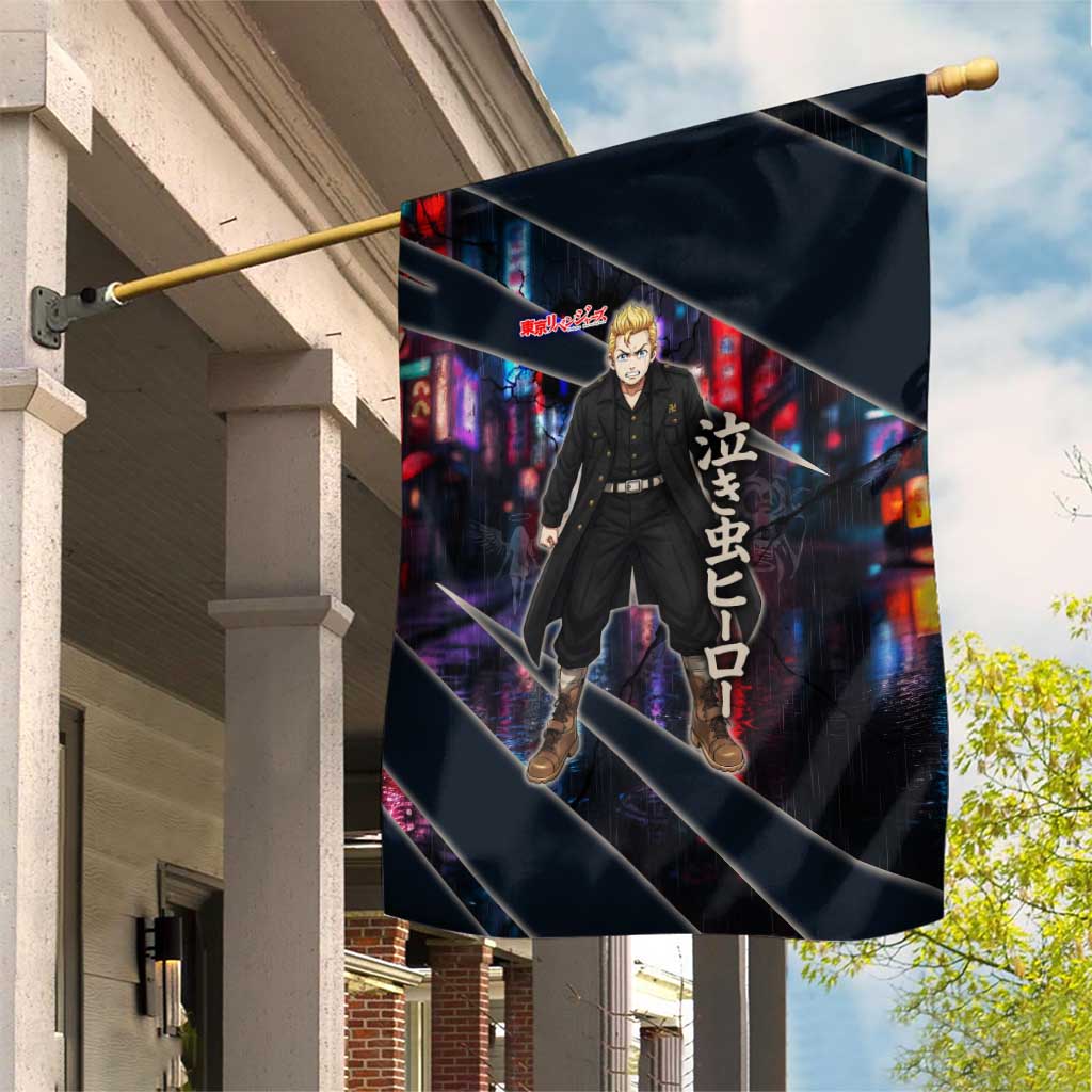 Hanagaki Takemichi Naoto Garden Flag Neon Time-Travel Urban Art Style