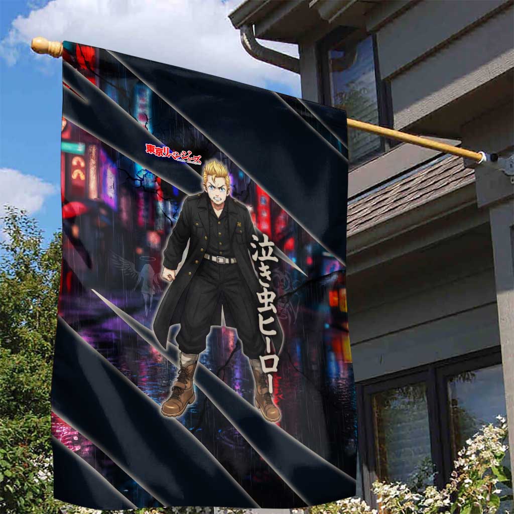 Hanagaki Takemichi Naoto Garden Flag Neon Time-Travel Urban Art Style