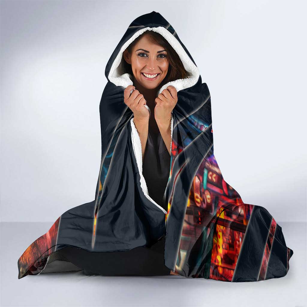 Hanagaki Takemichi Naoto Hooded Blanket Neon Time-Travel Urban Art Style
