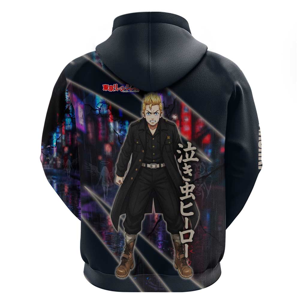 Hanagaki Takemichi Naoto Hoodie Neon Time-Travel Urban Art Style