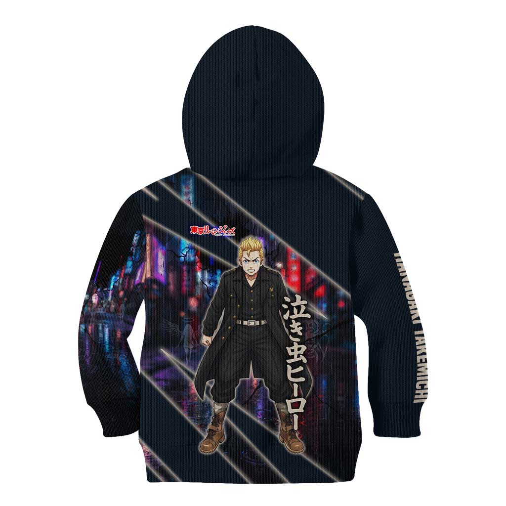 Hanagaki Takemichi Naoto Kid Hoodie Neon Time-Travel Urban Art Style