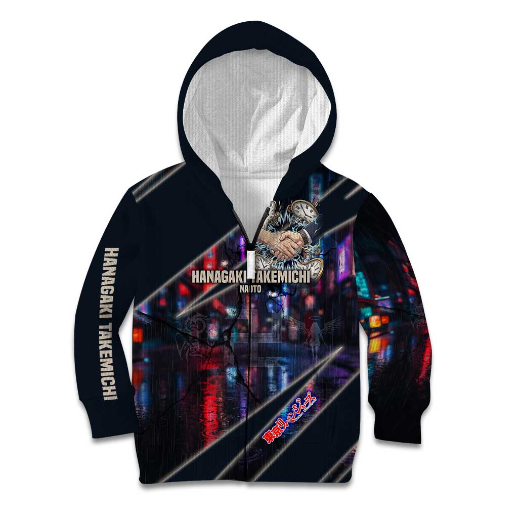 Hanagaki Takemichi Naoto Kid Hoodie Neon Time-Travel Urban Art Style