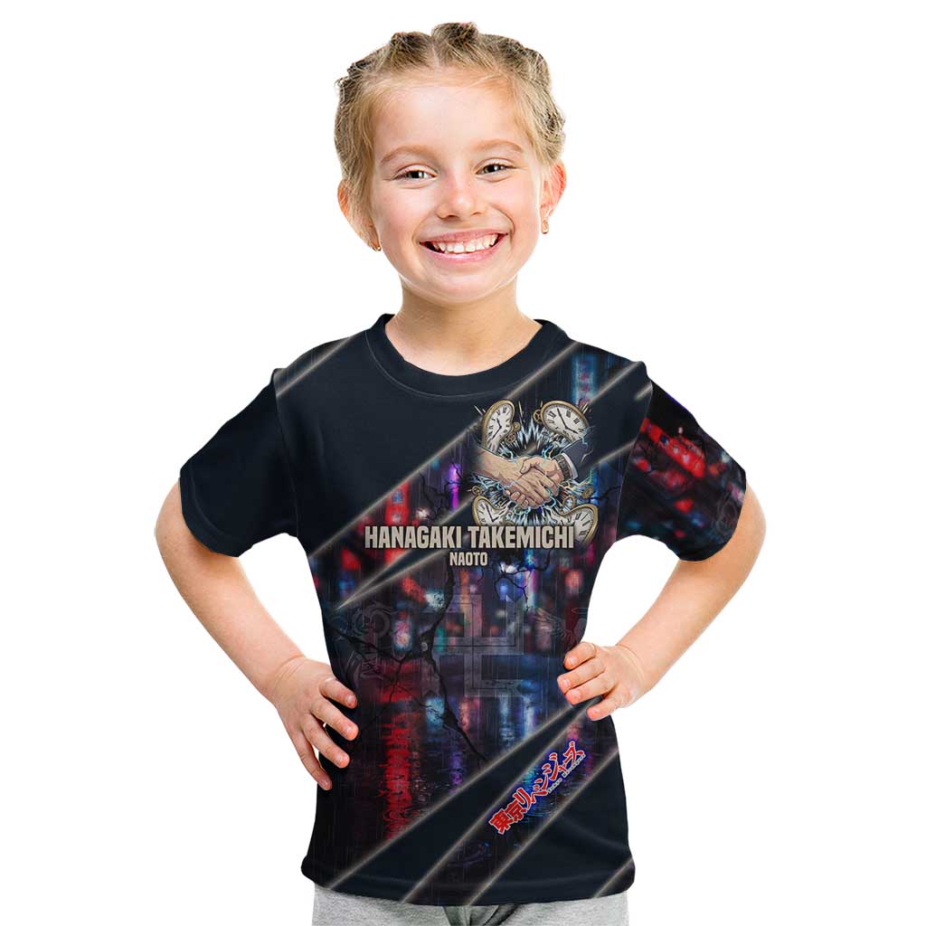 Hanagaki Takemichi Naoto Kid T Shirt Neon Time-Travel Urban Art Style