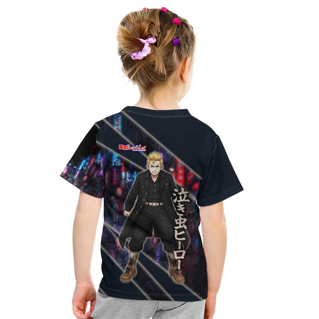 Hanagaki Takemichi Naoto Kid T Shirt Neon Time-Travel Urban Art Style
