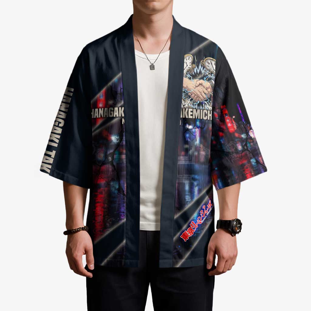 Hanagaki Takemichi Naoto Kimono Neon Time-Travel Urban Art Style
