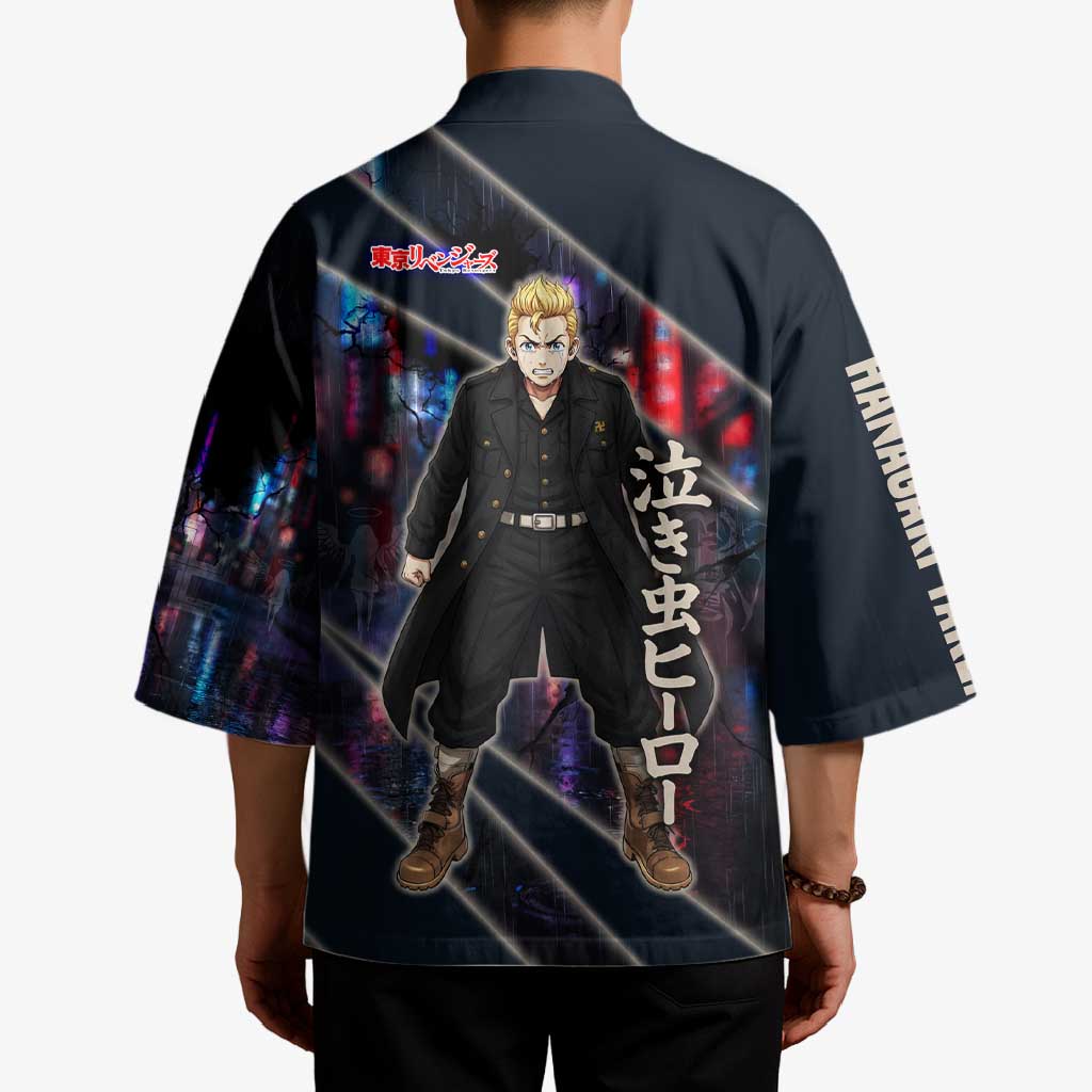 Hanagaki Takemichi Naoto Kimono Neon Time-Travel Urban Art Style