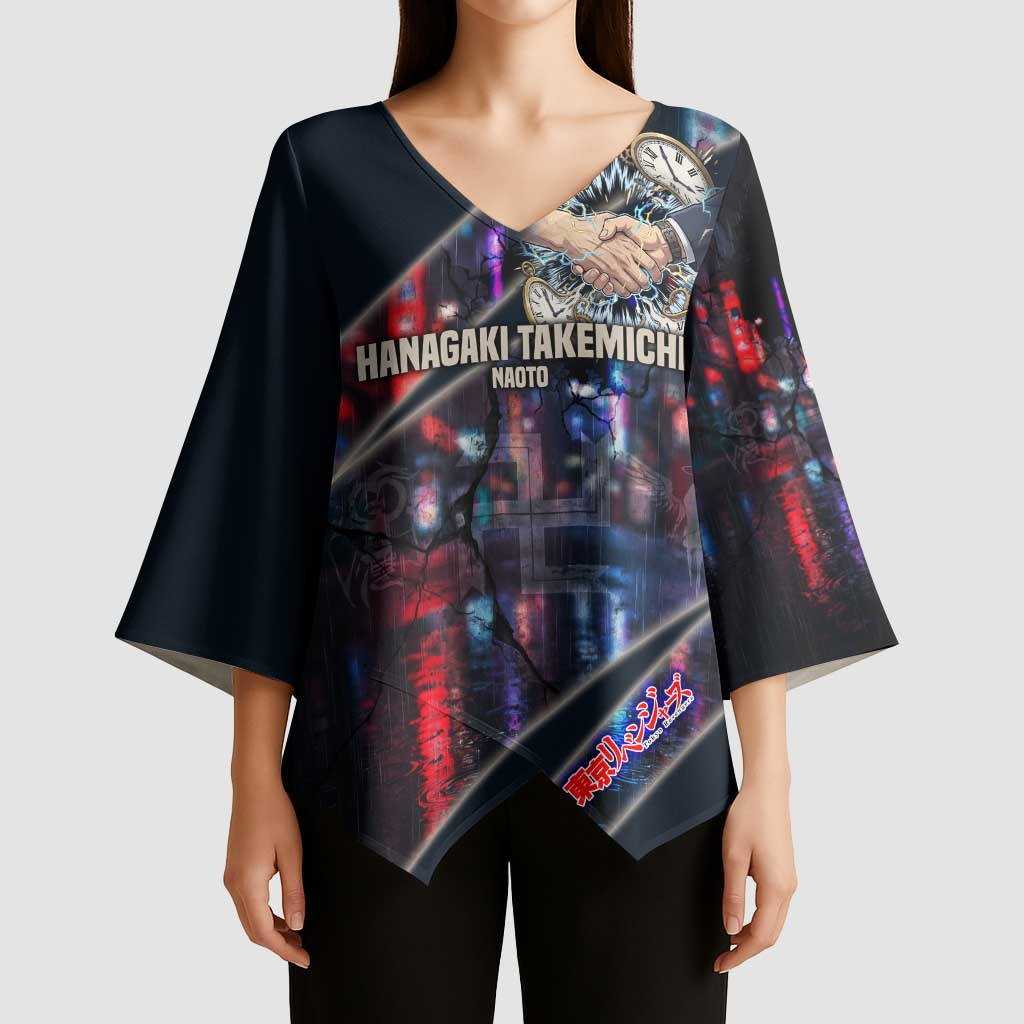 Hanagaki Takemichi Naoto Kimono Sleeve Blouse Neon Time-Travel Urban Art Style