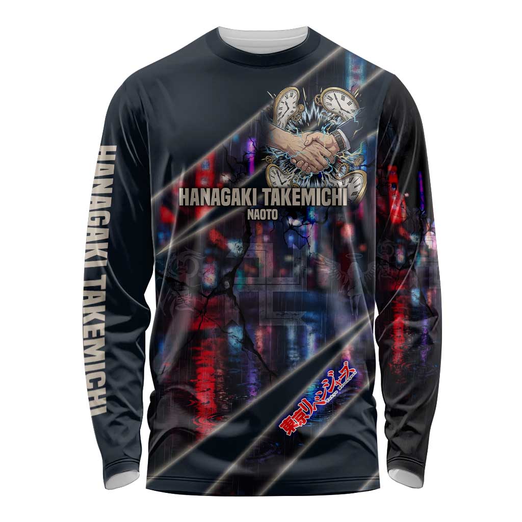 Hanagaki Takemichi Naoto Long Sleeve Shirt Neon Time-Travel Urban Art Style