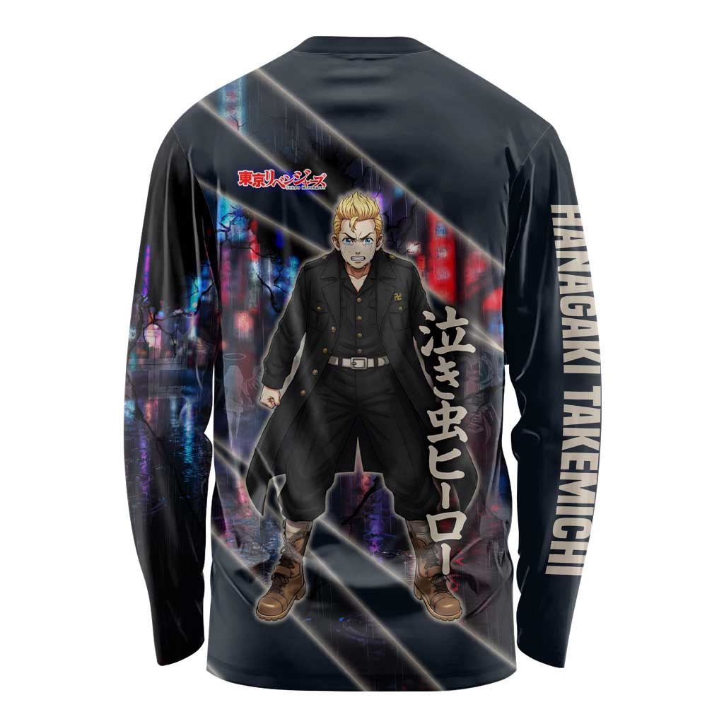 Hanagaki Takemichi Naoto Long Sleeve Shirt Neon Time-Travel Urban Art Style