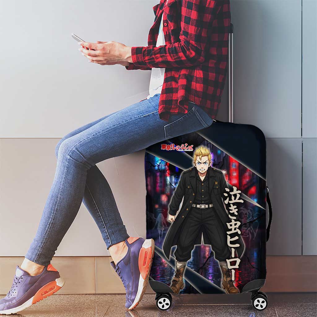 Hanagaki Takemichi Naoto Luggage Cover Neon Time-Travel Urban Art Style