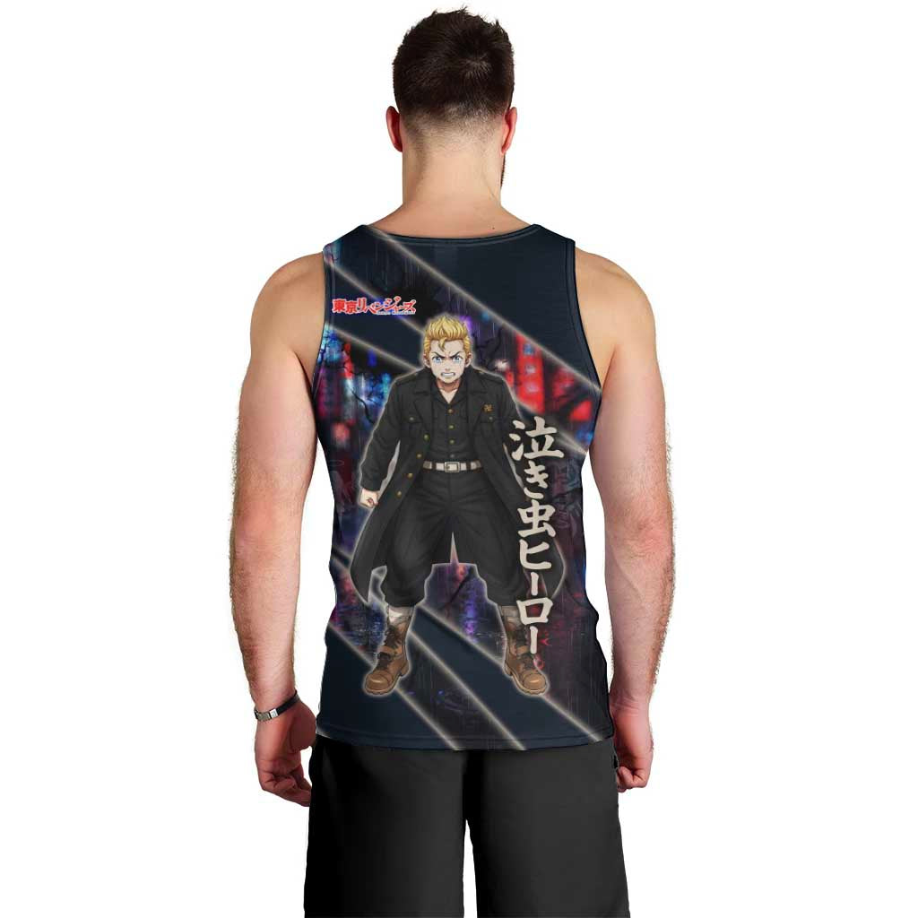 Hanagaki Takemichi Naoto Men Tank Top Neon Time-Travel Urban Art Style