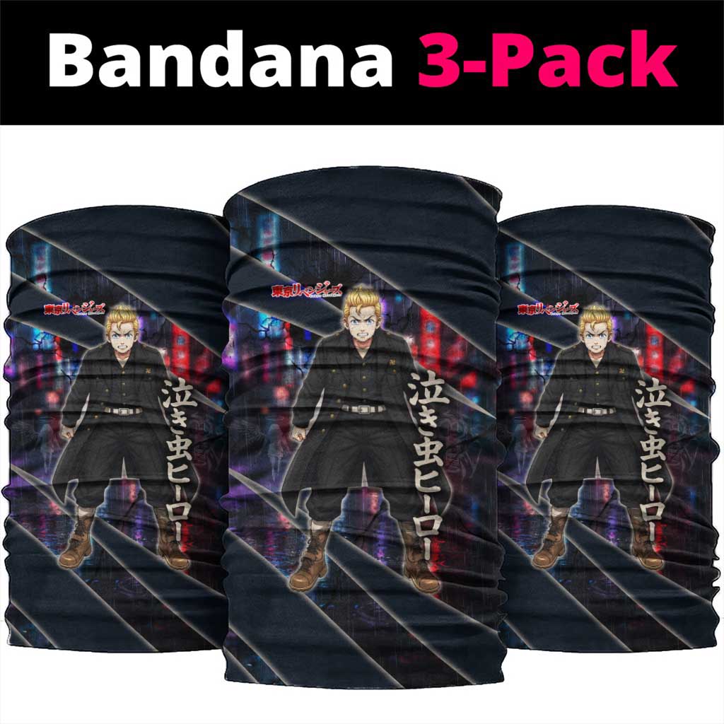 Hanagaki Takemichi Naoto Neck Gaiter Neon Time-Travel Urban Art Style