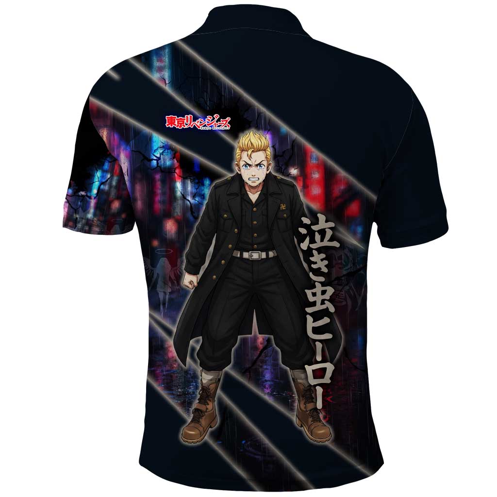 Hanagaki Takemichi Naoto Polo Shirt Neon Time-Travel Urban Art Style