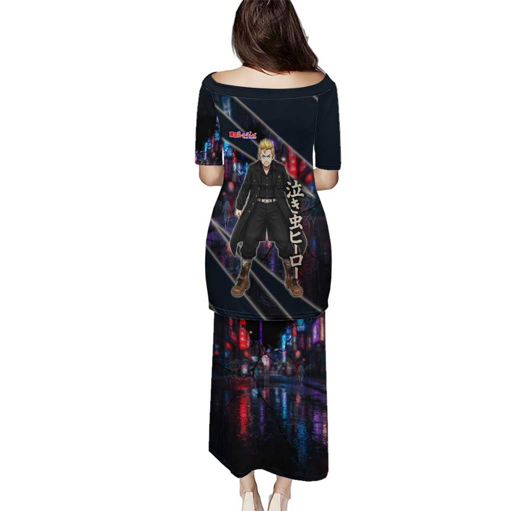Hanagaki Takemichi Naoto Puletasi Neon Time-Travel Urban Art Style
