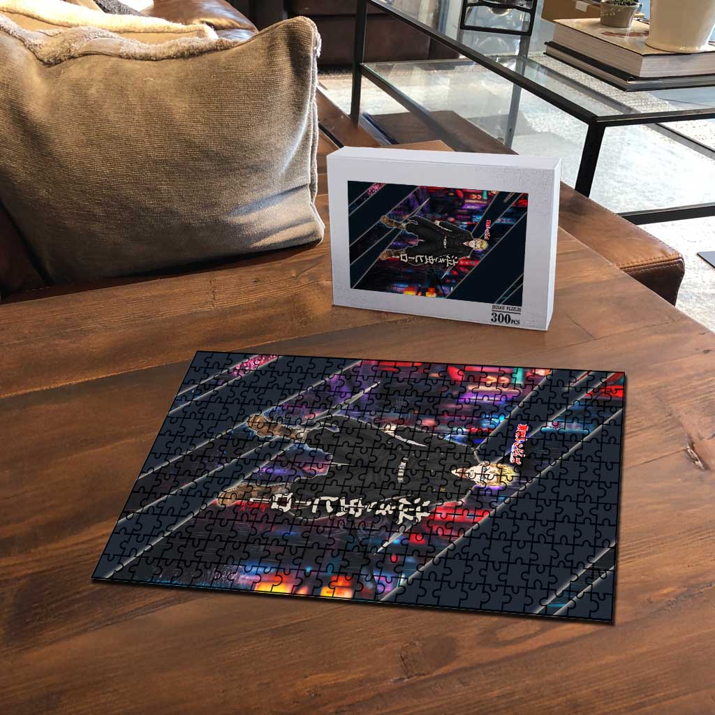 Hanagaki Takemichi Naoto Puzzle Neon Time-Travel Urban Art Style
