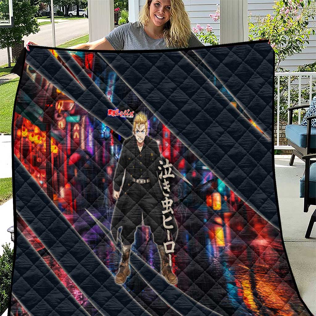 Hanagaki Takemichi Naoto Quilt Neon Time-Travel Urban Art Style