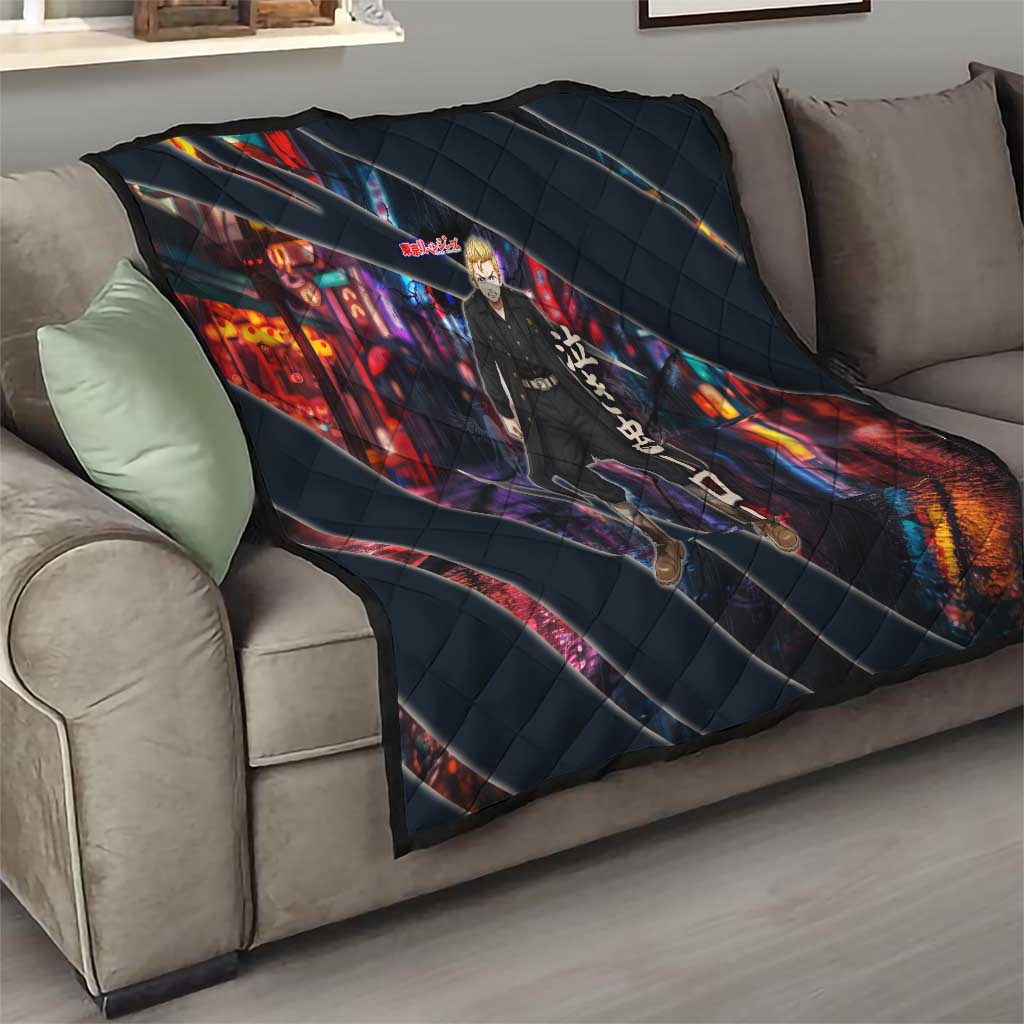 Hanagaki Takemichi Naoto Quilt Neon Time-Travel Urban Art Style