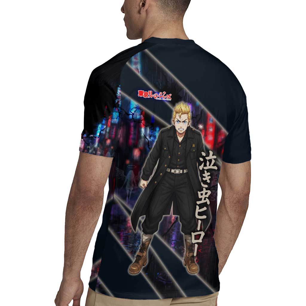 Hanagaki Takemichi Naoto Rugby Jersey Neon Time-Travel Urban Art Style