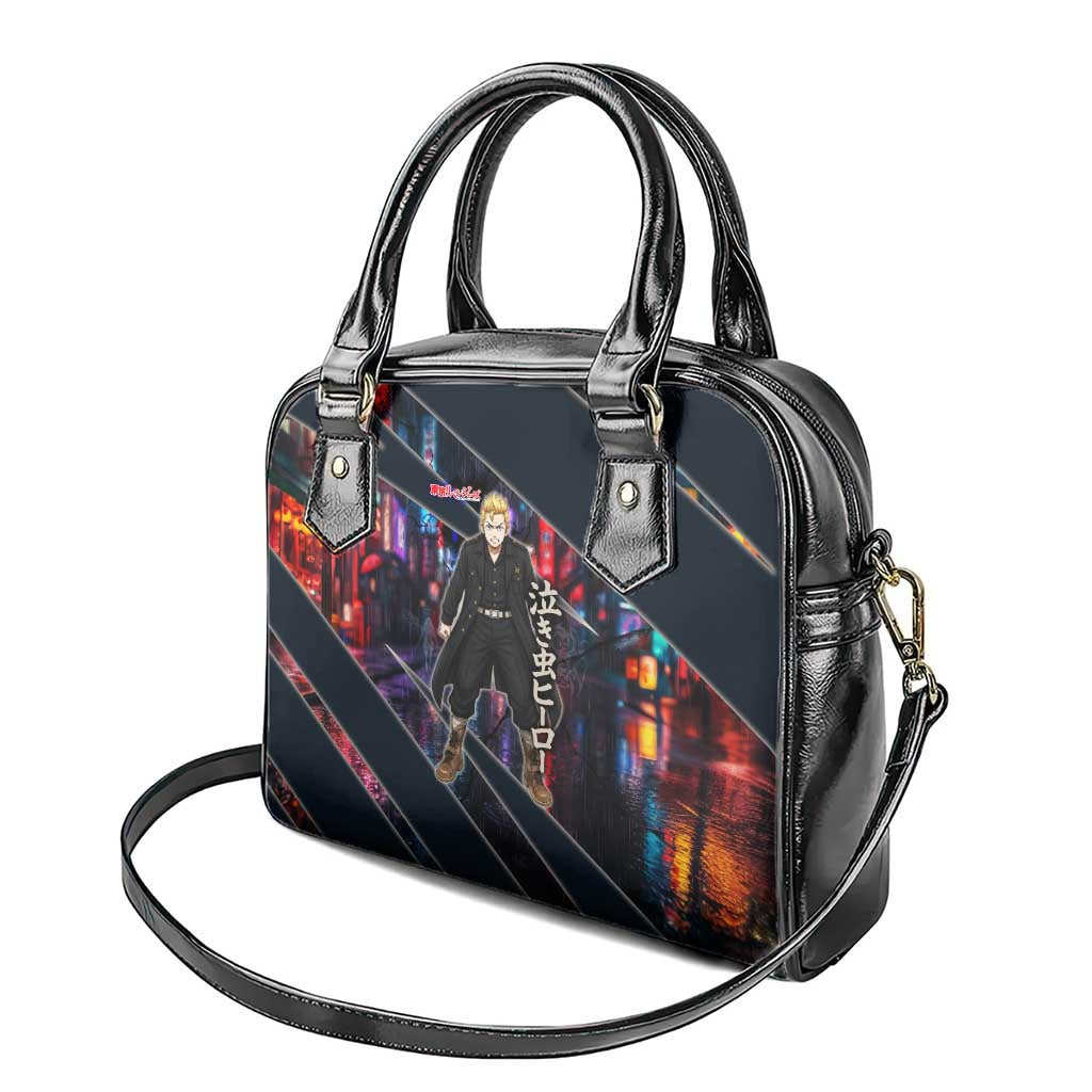 Hanagaki Takemichi Naoto Shoulder Handbag Neon Time-Travel Urban Art Style