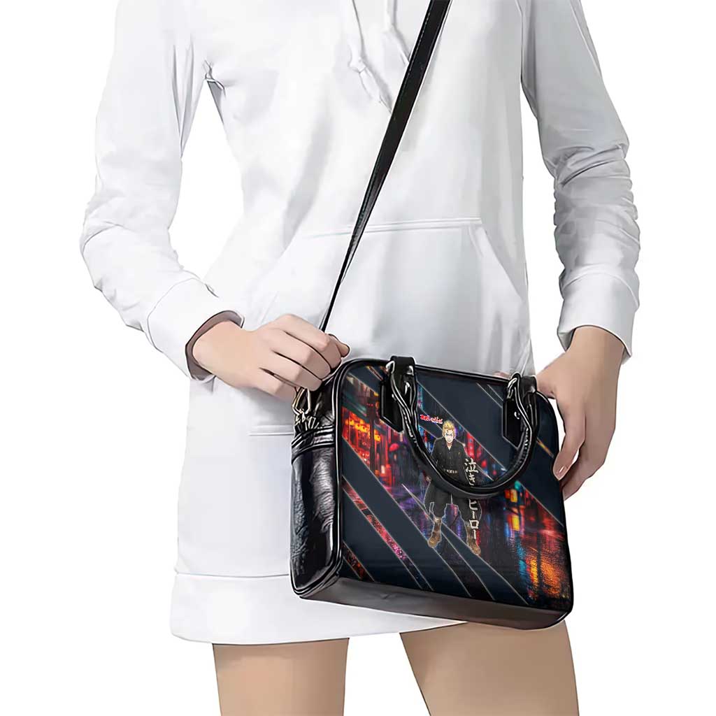 Hanagaki Takemichi Naoto Shoulder Handbag Neon Time-Travel Urban Art Style