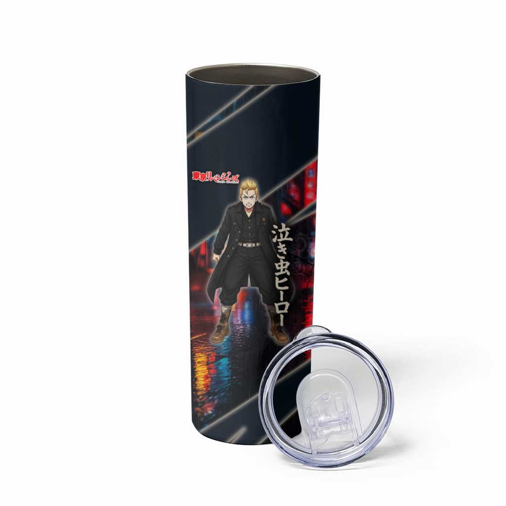 Hanagaki Takemichi Naoto Skinny Tumbler Neon Time-Travel Urban Art Style