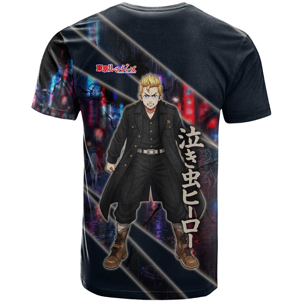 Hanagaki Takemichi Naoto T Shirt Neon Time-Travel Urban Art Style
