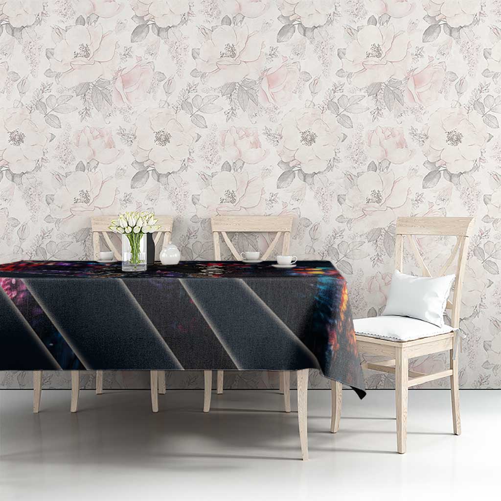 Hanagaki Takemichi Naoto Tablecloth Neon Time-Travel Urban Art Style