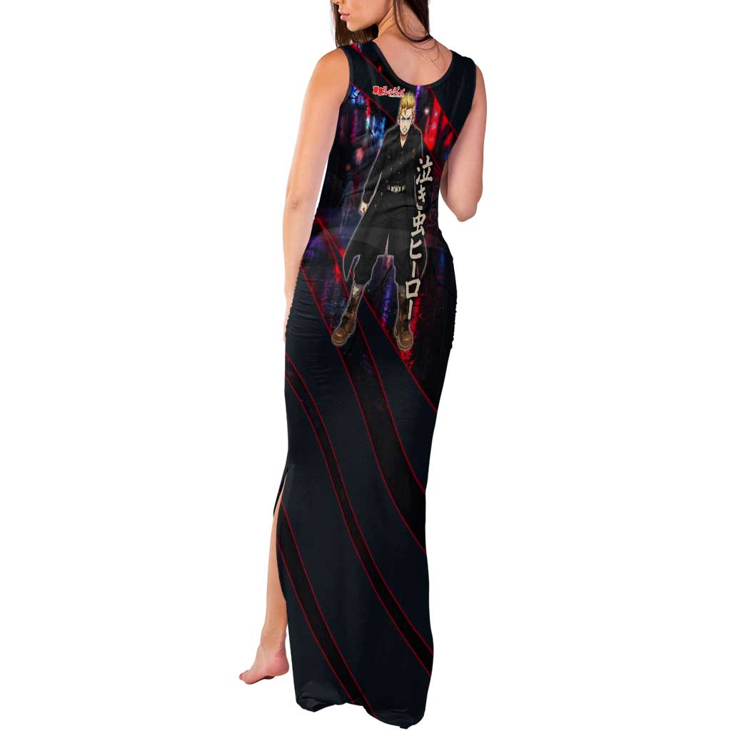 Hanagaki Takemichi Naoto Tank Maxi Dress Neon Time-Travel Urban Art Style