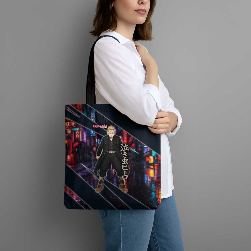 Hanagaki Takemichi Naoto Tote Bag Neon Time-Travel Urban Art Style
