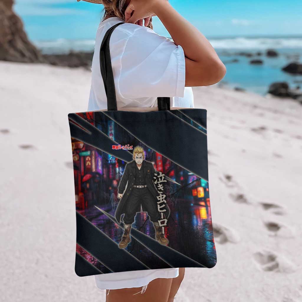 Hanagaki Takemichi Naoto Tote Bag Neon Time-Travel Urban Art Style