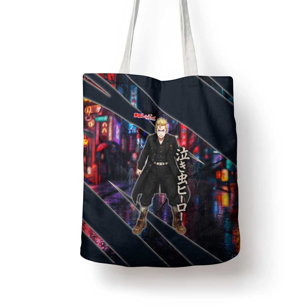 Hanagaki Takemichi Naoto Tote Bag Neon Time-Travel Urban Art Style