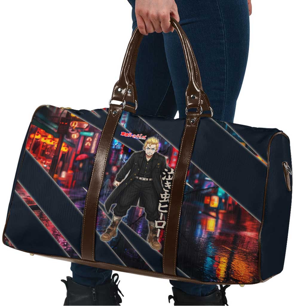 Hanagaki Takemichi Naoto Travel Bag Neon Time-Travel Urban Art Style