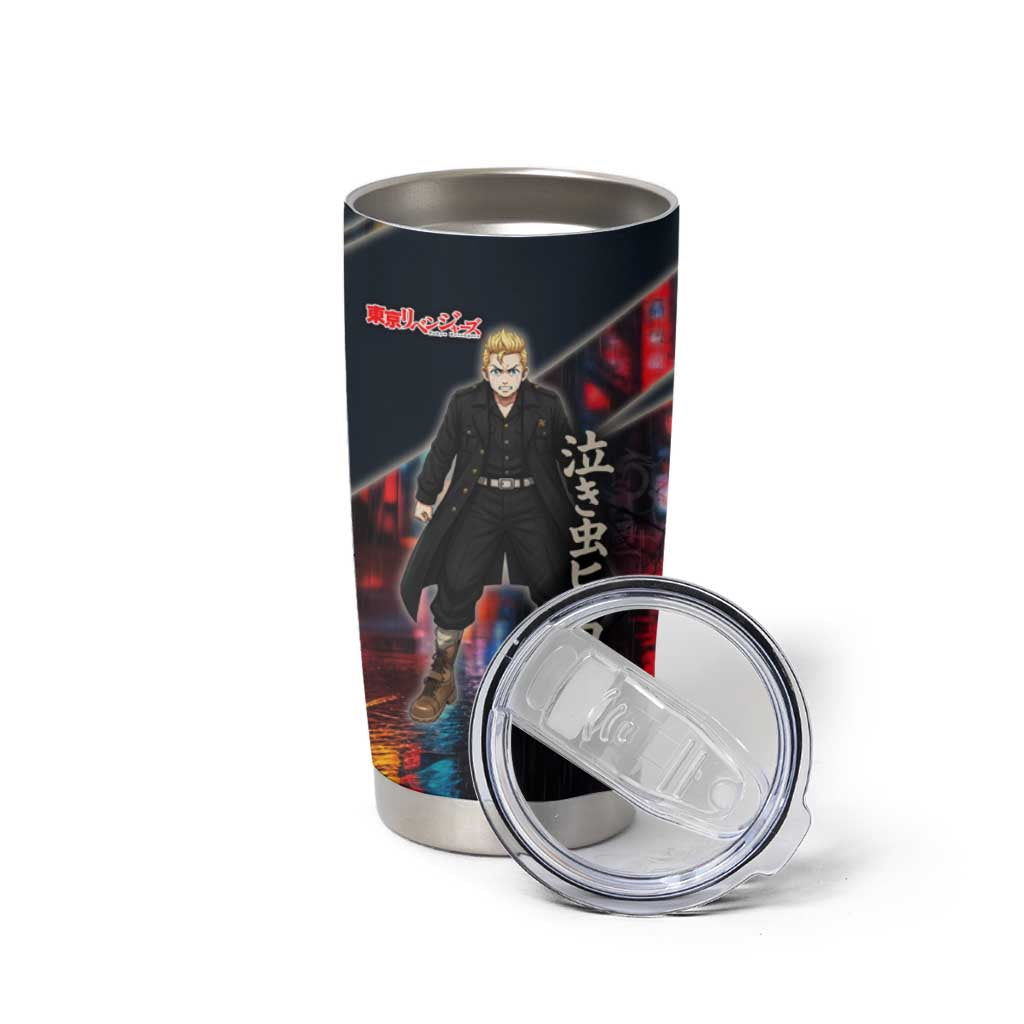 Hanagaki Takemichi Naoto Tumbler Cup Neon Time-Travel Urban Art Style