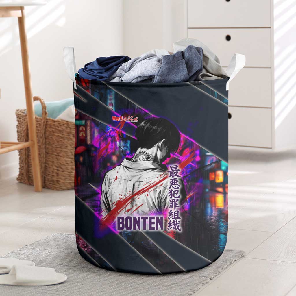 Bonten Era The Darkest Future Laundry Basket Cyberpunk Noir Gang Art Style
