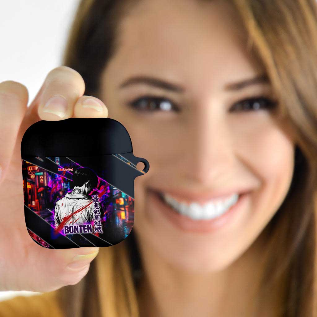 Bonten Era The Darkest Future AirPods Case Cyberpunk Noir Gang Art Style