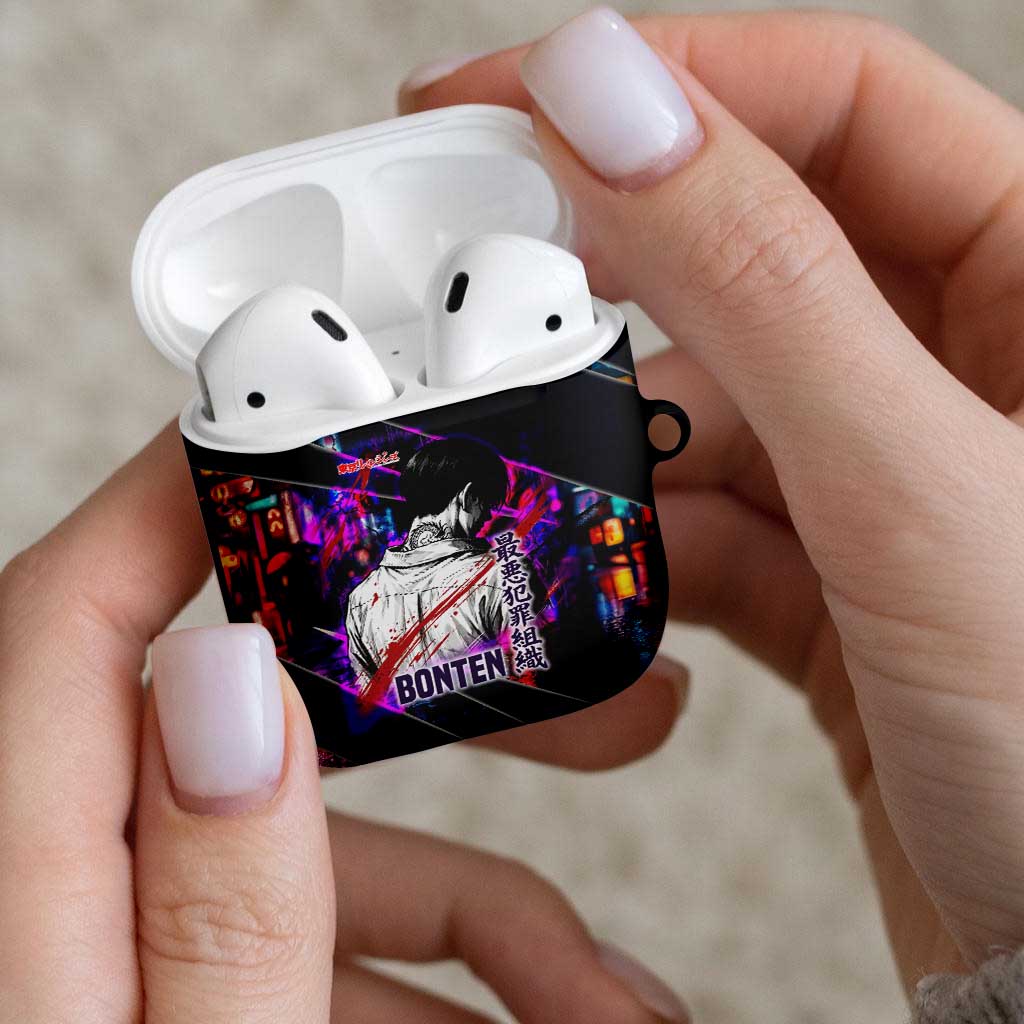 Bonten Era The Darkest Future AirPods Case Cyberpunk Noir Gang Art Style