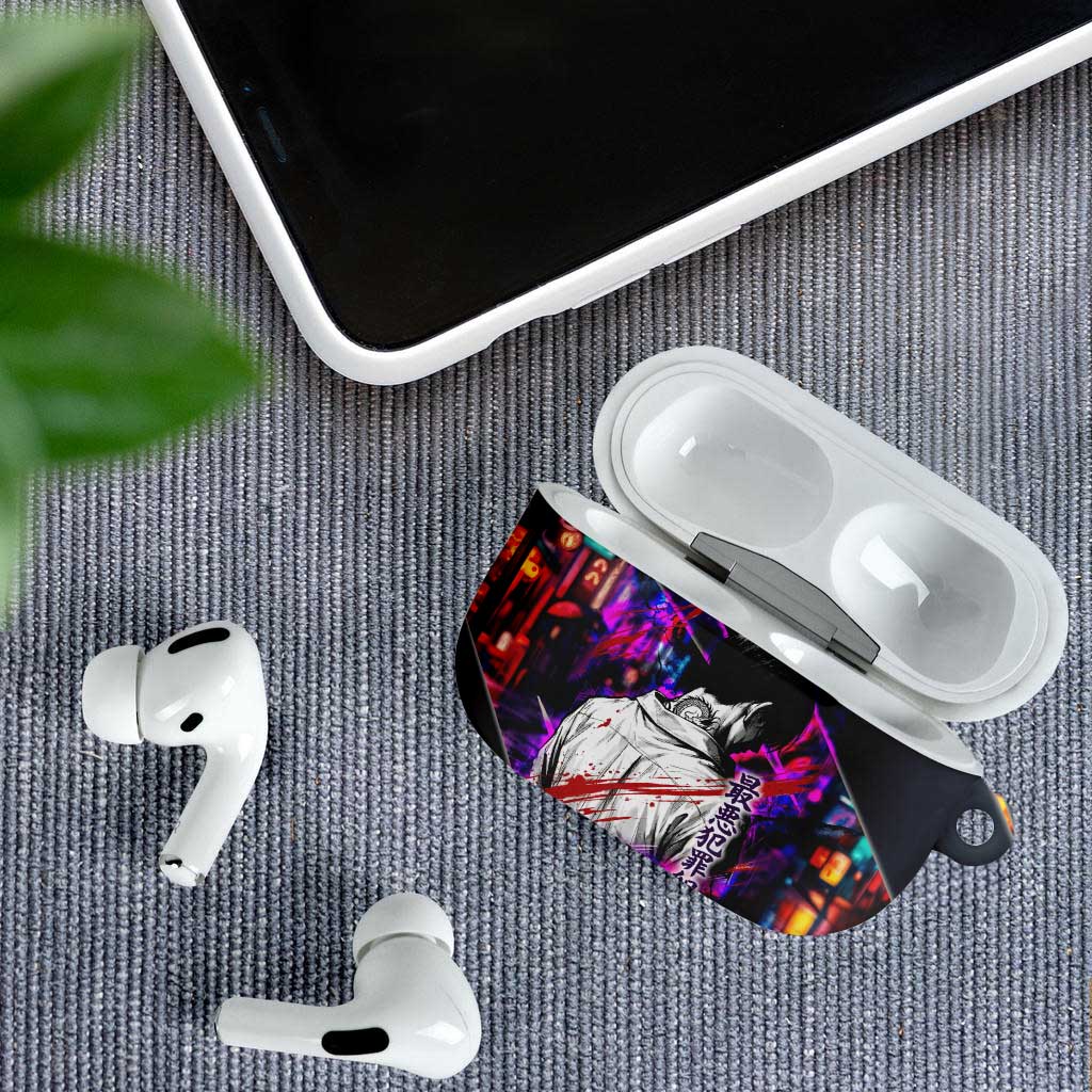 Bonten Era The Darkest Future AirPods Case Cyberpunk Noir Gang Art Style