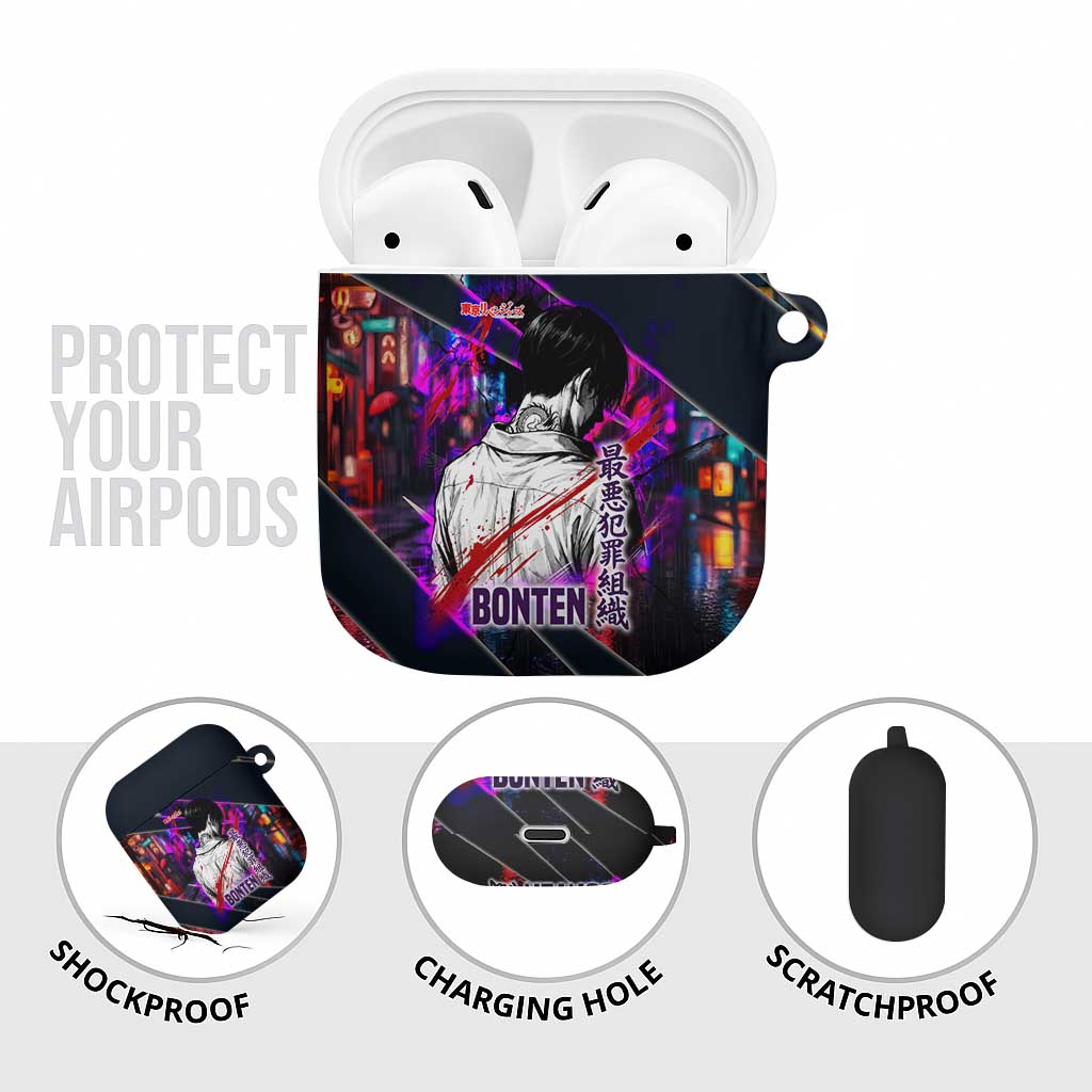 Bonten Era The Darkest Future AirPods Case Cyberpunk Noir Gang Art Style