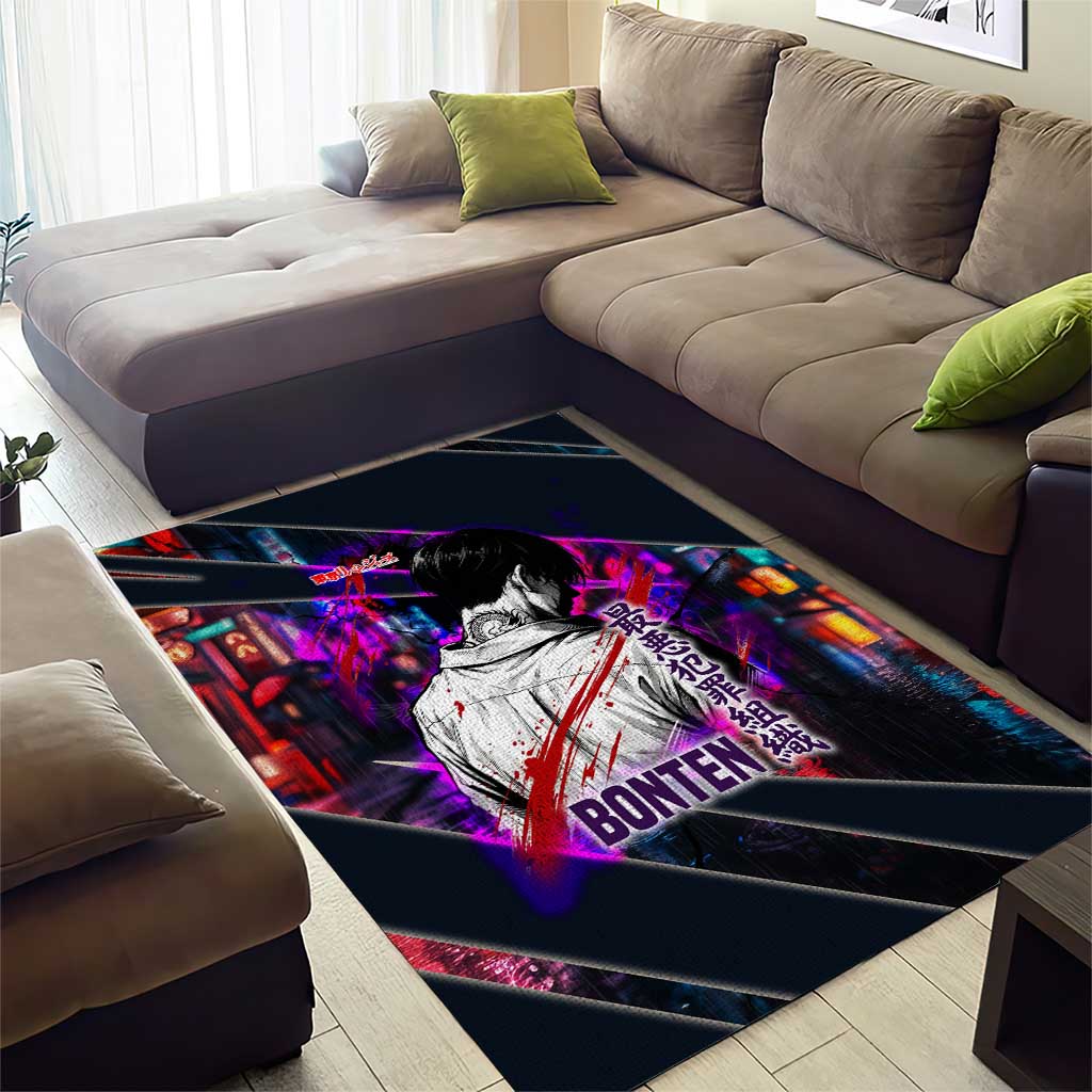 Bonten Era The Darkest Future Area Rug Cyberpunk Noir Gang Art Style