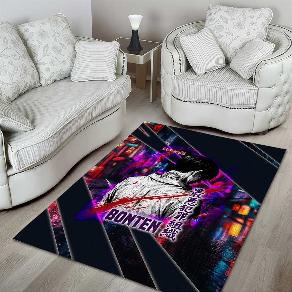 Bonten Era The Darkest Future Area Rug Cyberpunk Noir Gang Art Style