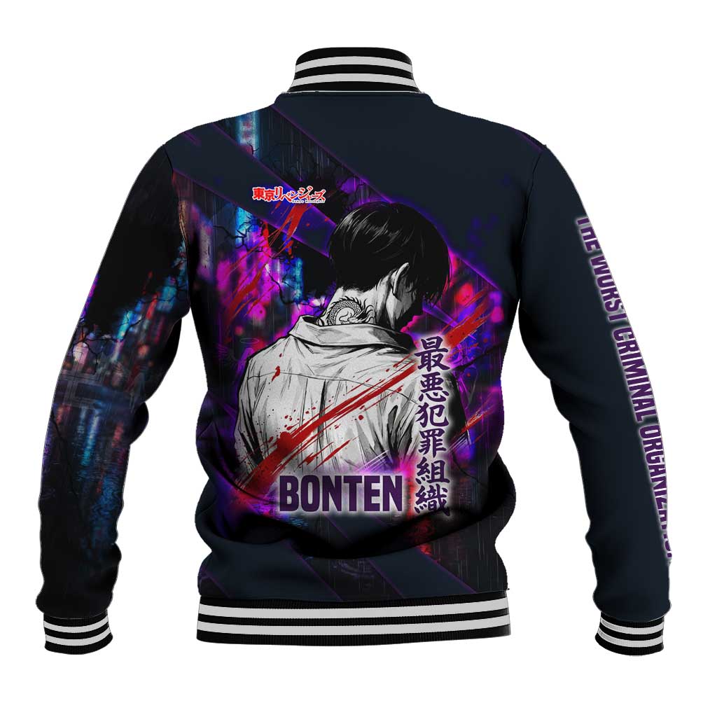 Bonten Era The Darkest Future Baseball Jacket Cyberpunk Noir Gang Art Style