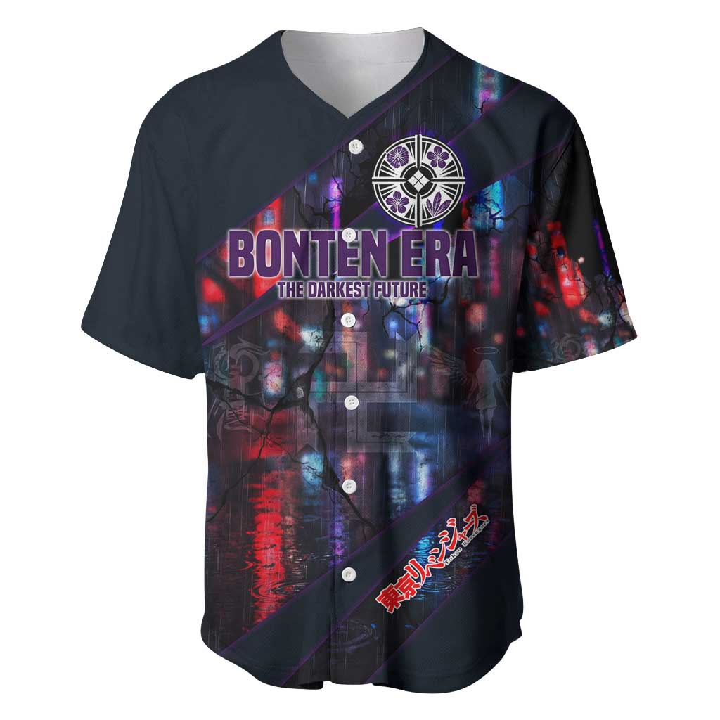 Bonten Era The Darkest Future Baseball Jersey Cyberpunk Noir Gang Art Style