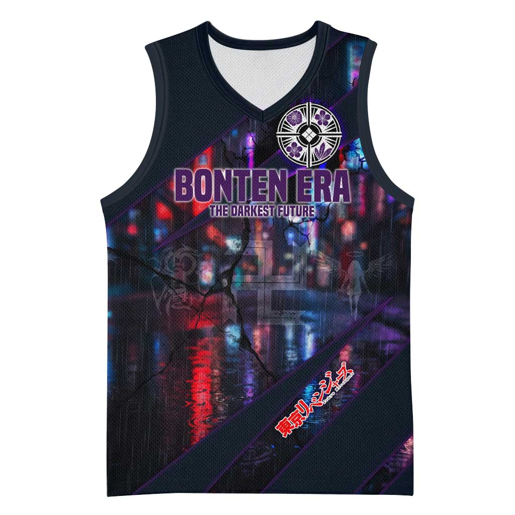 Bonten Era The Darkest Future Basketball Jersey Cyberpunk Noir Gang Art Style