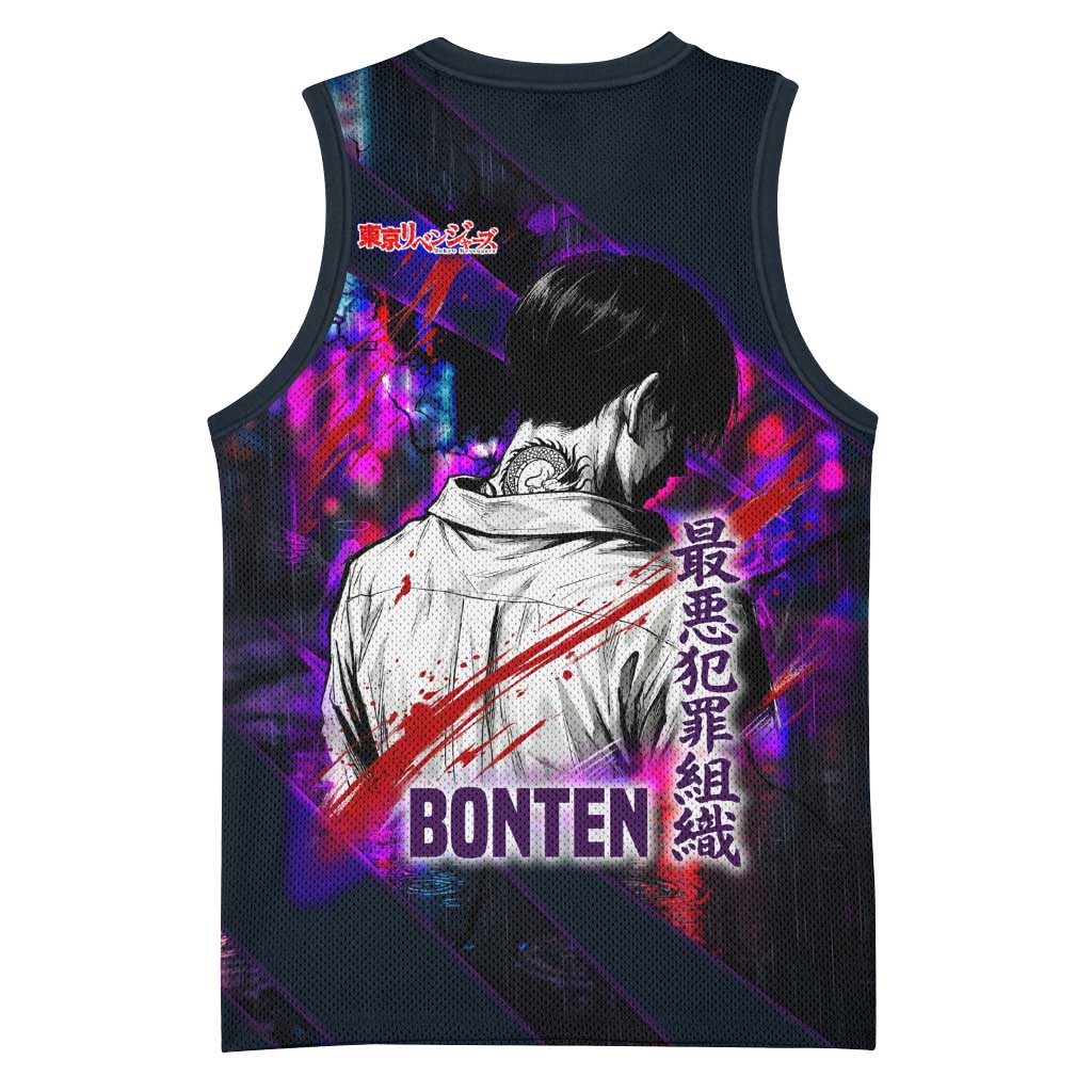 Bonten Era The Darkest Future Basketball Jersey Cyberpunk Noir Gang Art Style