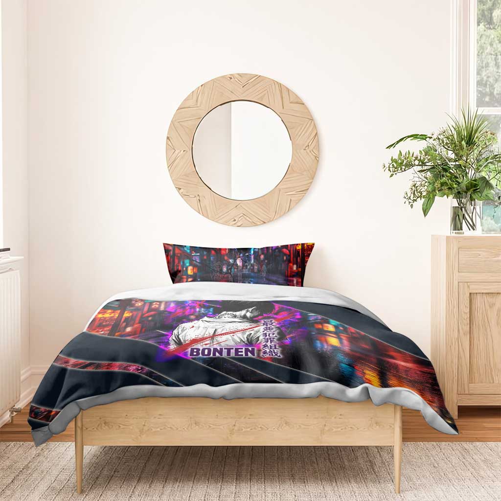 Bonten Era The Darkest Future Bedding Set Cyberpunk Noir Gang Art Style